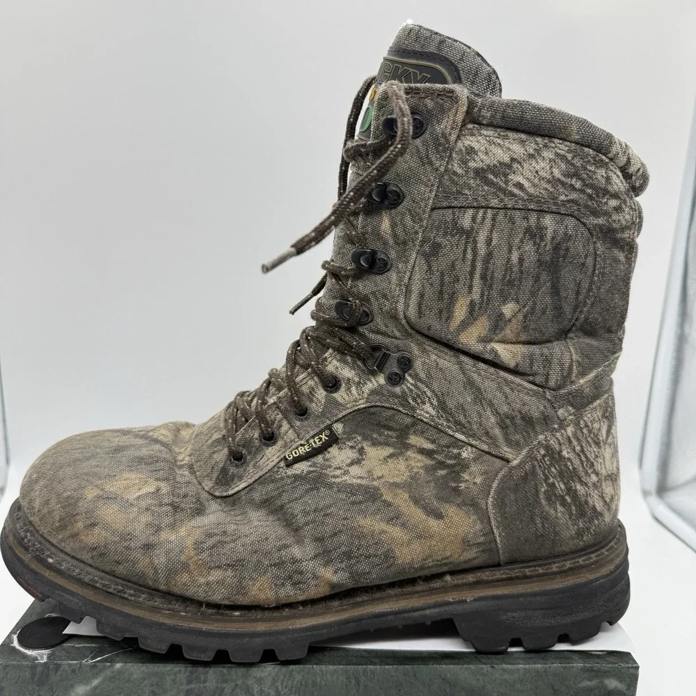 Rocky Cornstalker 25 9203 Men's 12M Camo Hunting Boots Gore-Tex 800 Gram